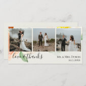 Jardin De Fleurs Photo de mariage Merci (Devant / Derrière)