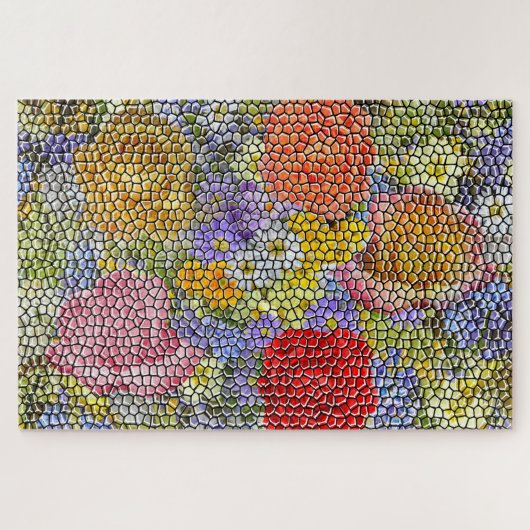Jardin de fleurs photo Mosaic Jigsaw Puzzle (Horizontal)