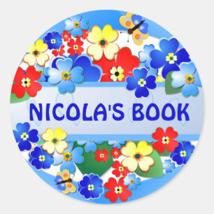 Jardin de fleurs ~ Sticker de nom