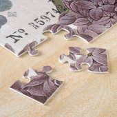 Jardin de fleurs vintage moderne puzzle (Côté)