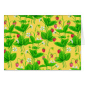 Jardin de fraise sur jaune (Devant horizontal)