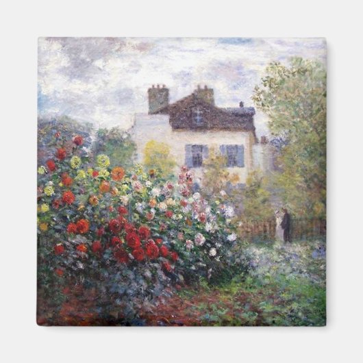 Jardin de Giverny par Claude Monet Fine Art Magnet (Devant)