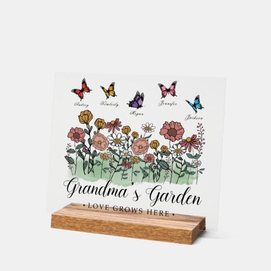 Jardin de grand-mère Garde moderne 5 noms personna (Angle)