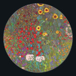 Jardin de la ferme Gustav Klimt avec Stickers Tour<br><div class="desc">Jardin de la ferme Gustav Klimt avec des autocollants de tournesol. Peinture à l'huile sur toile de 1905-06. Bien que Klimt soit le plus reconnu pour sa période d'or qui a produit des oeuvres classiques comme The Kiss et Portrait of Adele Bloch Bauer, l'artiste a également produit quelques peintures de...</div>