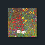 Jardin de la ferme Gustav Klimt avec Toile de Tour<br><div class="desc">Jardin de la ferme Gustav Klimt avec poster en toile de tournesol. Peinture à l'huile sur toile de 1905-06. Bien que Klimt soit le plus reconnu pour sa période d'or qui a produit des oeuvres classiques comme The Kiss et Portrait of Adele Bloch Bauer, l'artiste a également produit quelques peintures...</div>