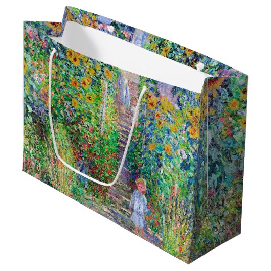 Jardin de l'artiste, Grand sac cadeau Monet (Devant Angle)