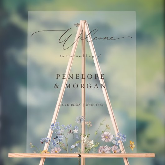 Jardin de mariage de bienvenue de prairie de fleur (Neutre)