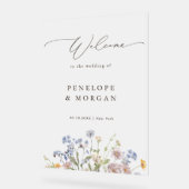 Jardin de mariage de bienvenue de prairie de fleur (Angle)