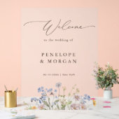 Jardin de mariage de bienvenue de prairie de fleur (Mariage)