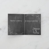 JARDIN DE MARIAGE MERCI SUR ARDOISE (Intérieur)