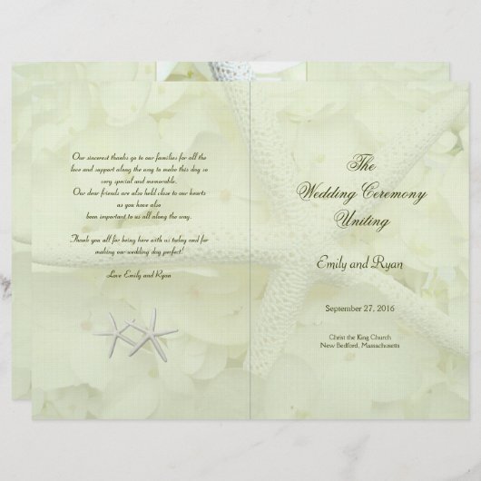 Jardin de mer Plié Starfish Programme Modèle (Devant / Derrière)