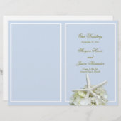 Jardin de mer Programme de mariage Starfish Couver (Devant / Derrière)