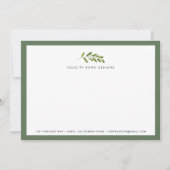 Jardin de minuit | Carte à plat pour papeterie (Devant)