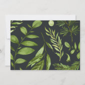 Jardin de minuit | Carte à plat pour papeterie (Dos)