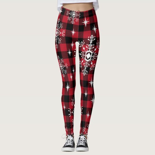Jardin de Noël et Snowflakes Laddies Leggings (Devant)