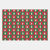 Jardin de Noël Gnome Elf Wrapper Papier (Devant 3)