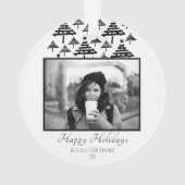 Jardin de Noël noir moderne (dos)