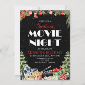 Jardin de Noël Vidéo Nuit Anniversaire Invitation (Devant)