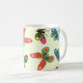 Jardin de papillon coloré Mug (Devant droit)