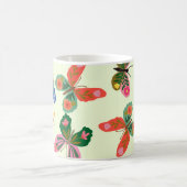 Jardin de papillon coloré Mug (Centre)