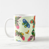Jardin de papillon coloré Mug (Gauche)