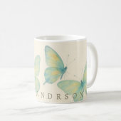 Jardin de papillons romantique – Tasses flottantes (Devant droit)