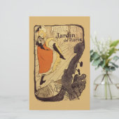 Jardin de Paris - Toulouse-Lautrec Briefpapier (Staand voorkant)