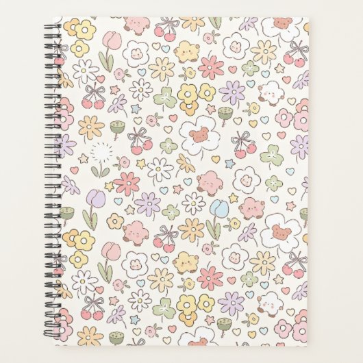 Jardin de Pastel Whimsical : Un Motif Floral (Devant)