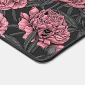 Jardin de pivoine nocturne rose et gris (Coin)