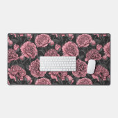 Jardin de pivoine nocturne rose et gris (Clavier et souris)