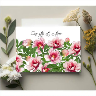 Jardin de pivoines – Carte d'encouragement botaniq
