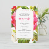 Jardin de pivoines Floral | INVITATION FÊTE DES MA (Debout devant)