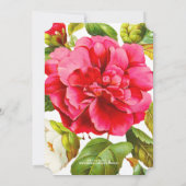 Jardin de pivoines Floral | INVITATION FÊTE DES MA (Dos)