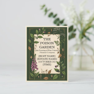Jardin de Poison Invitation Halloween Botanique