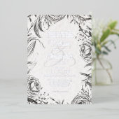 Jardin de printemps avec Faire-part de mariage pho (Debout devant)