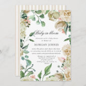 jardin de printemps virtuel Shower Invitation (Devant / Derrière)