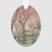 Jardin de prune fleuri d'arbre japonais (devant)