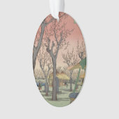 Jardin de prune fleuri d'arbre japonais (devant)