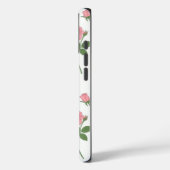 Jardin de roses carmin | Coque iPhone florale rose (Verso / Gauche)