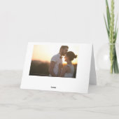 Jardin de roses | Carte de remerciement pour Baby  (Dos)