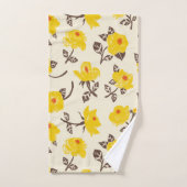 Jardin de roses romantique (Serviette à main)