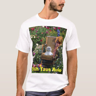 Jardin de T-shirt de règle de Shih Tzus