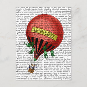 Jardin de Tuileries Hot Air ballon Briefkaart