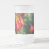 Jardin de Tulip Texté de verre congelé Mug de bièr (Centre)