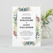 Jardin de verdure Botanique Invitation de mariage (Debout devant)