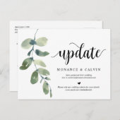 Jardin de verdure, Invitations Date mise à jour, R (Devant / Derrière)