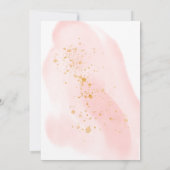 jardin délicat fleuri élégant Mariage Invitation (Dos)