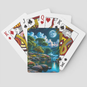 Jardin des cartes de jeu nocturne tranquilles (1)