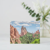 Jardin des Dieux Colorado Carte postale (Debout devant)