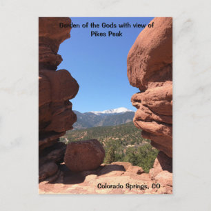 Jardin des Dieux Colorado Springs Carte postale